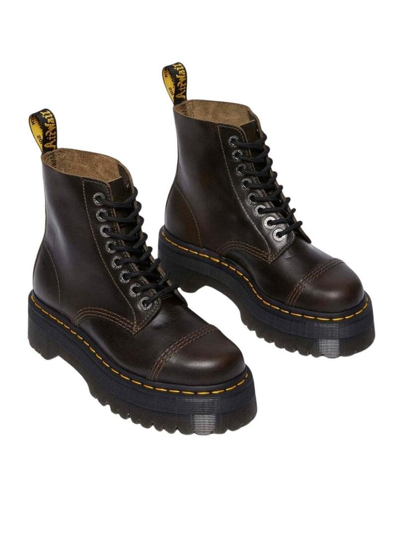 Stivali Dr Martens Sinclair Marrone per donna