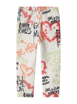 Leggings Name It Noelle HeartFelt Graffiti per bambina