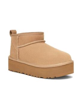 Stivali UGG Ultra Mini Platform Beige per bambino e bambina