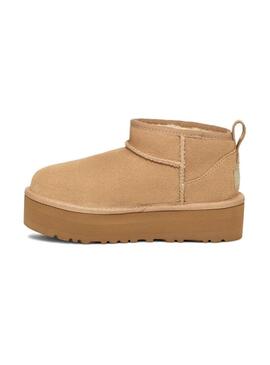 Stivali UGG Ultra Mini Platform Beige per bambino e bambina