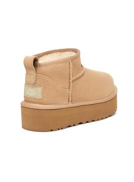 Stivali UGG Ultra Mini Platform Beige per bambino e bambina