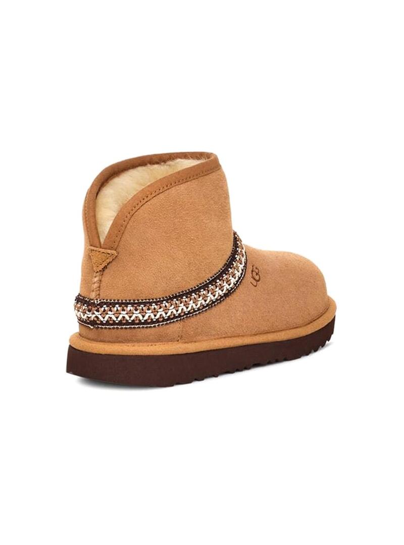 Stivali UGG Mini Crescent Marrone per bambino e bambina