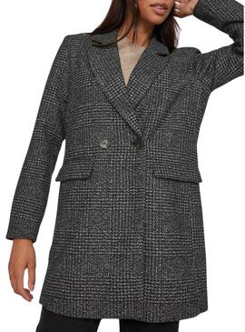 Cappotto Vila Viley nero misto per donna