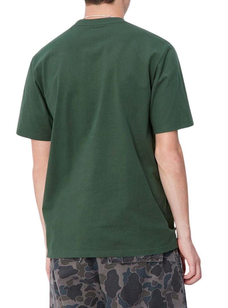 Maglietta Carhartt University verde per uomo