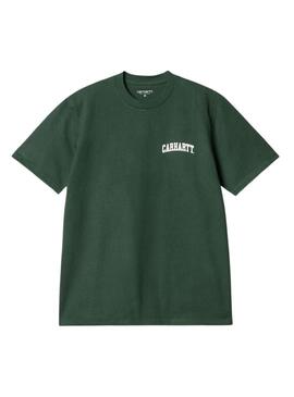 Maglietta Carhartt University verde per uomo