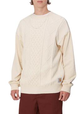 Maglione Carhartt Tridon beige per uomo