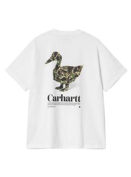 Maglietta Carhartt Fold Duck bianca per uomo