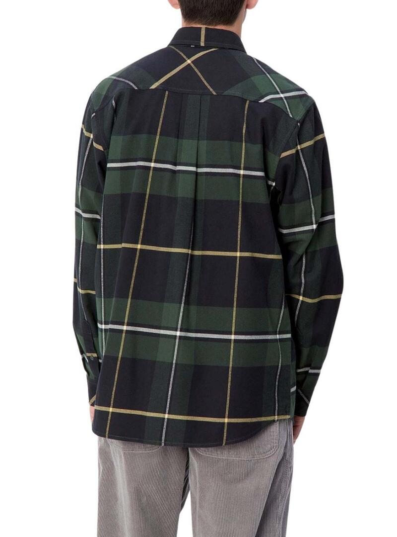 Camicia Carhartt Garnett verde per uomo