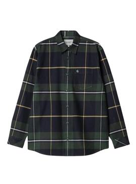 Camicia Carhartt Garnett verde per uomo