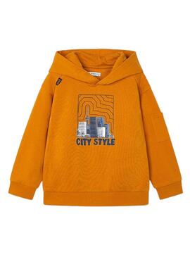 Felpa Mayoral City Style Carota per bambino