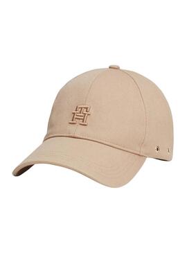 Cappello Tommy Hilfiger TH beige per donna