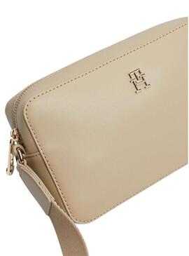 Borsa Tommy Hilfiger Monotype TH camera beige per donna