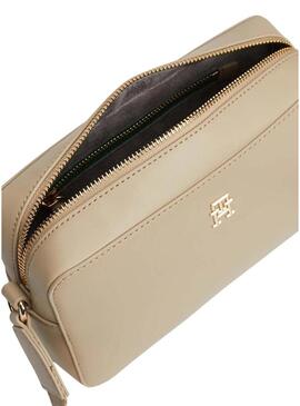 Borsa Tommy Hilfiger Monotype TH camera beige per donna