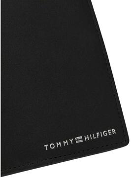 Portafoglio Tommy Hilfiger casual in pelle nera per uomo