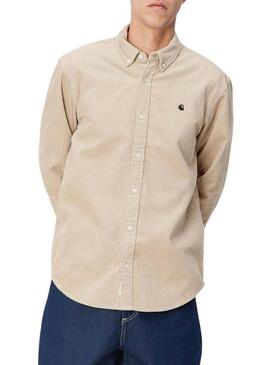 Camicia Carhartt Madison Cord beige per uomo