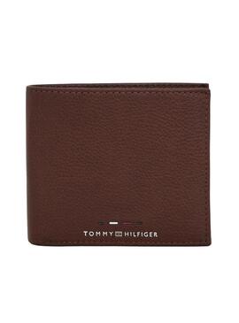 Portafoglio Tommy Hilfiger Premium in pelle marrone per uomo