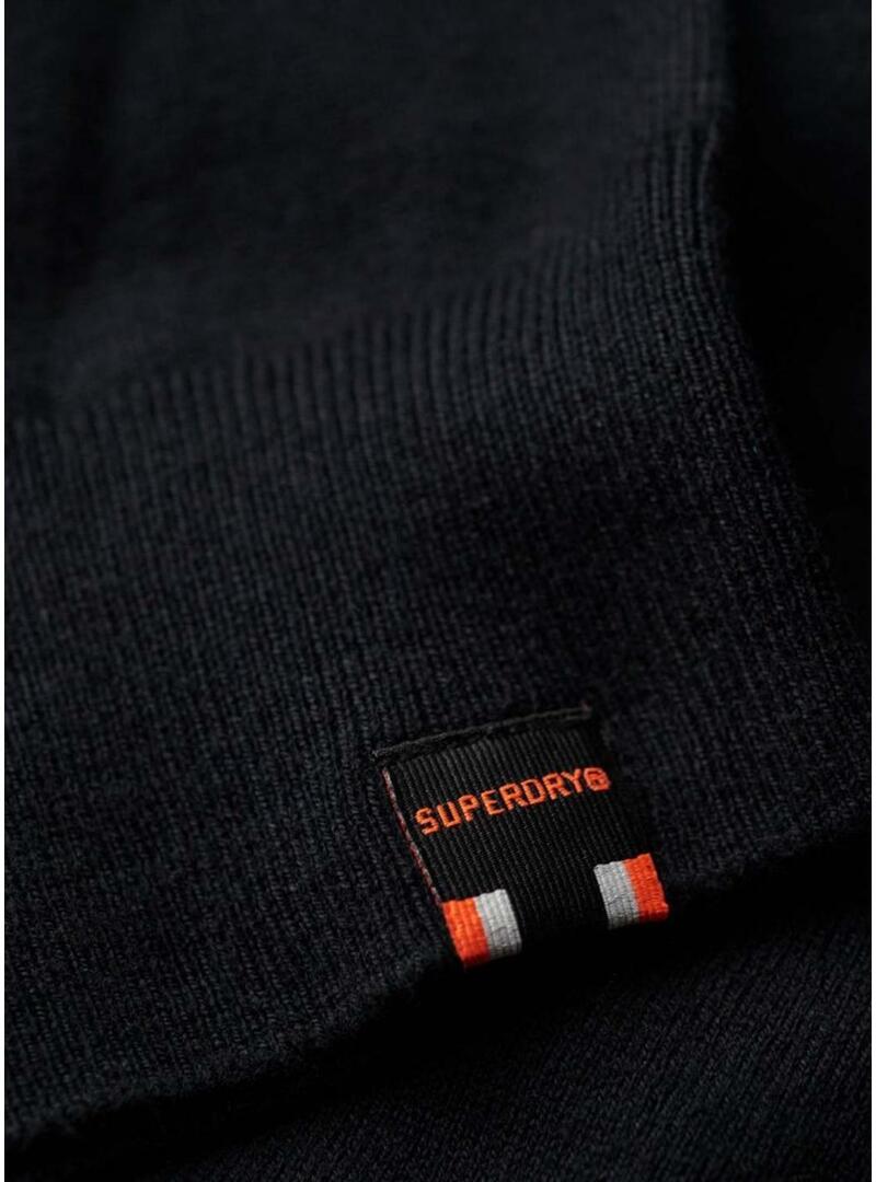 Maglia Superdry Essential Cotton nera per uomo