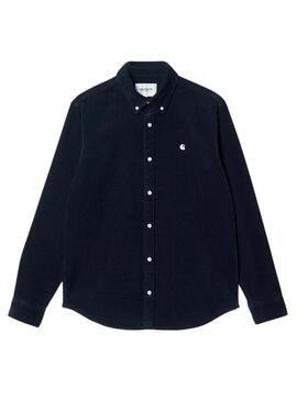 Camicia Carhartt Madison Cord Blu Navy per uomo