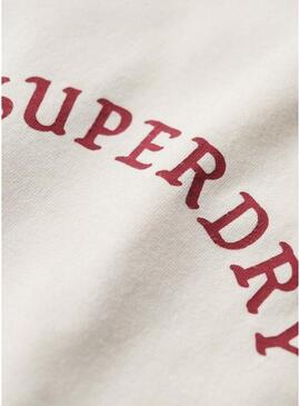 Maglietta Superdry Tattoo Graphic beige per uomo