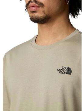 Maglietta The North Face Redbox Graphic beige per uomo