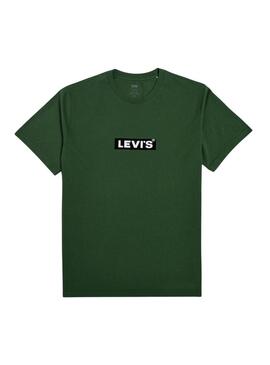 Maglietta Levis Relaxed Baby Tab verde per uomo