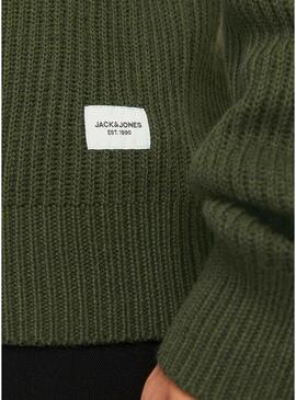 Maglione Jack and Jones Pannel Verde per uomo