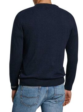 Maglione Pepe Jeans New Andre Blu Marino per uomo