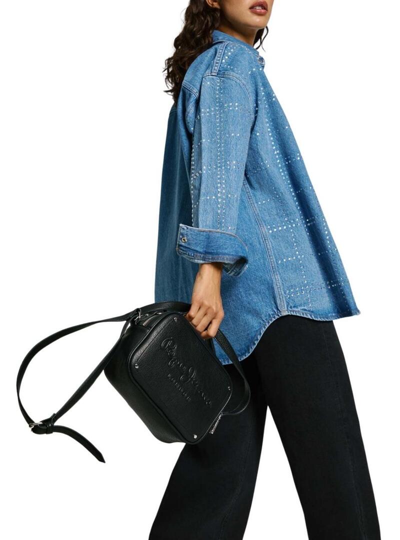 Borsa Pepe Jeans Bassy Icon Nera per donna