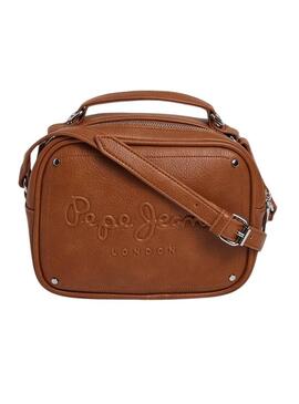 Borsa Pepe Jeans Basy Icon Marrone per donna