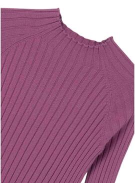 Maglione Mayoral Collo Alto Rosa per ragazza