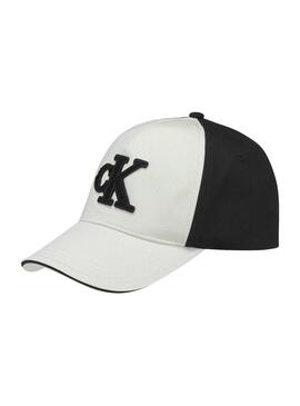 Cappello Calvin Klein Colourblock Bianco per bambini