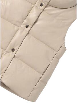 Gilet Imbottito Mayoral Beige per ragazza