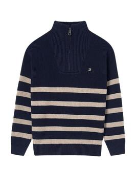 Maglione Mayoral Perkins Zip Blu Marino per ragazzo