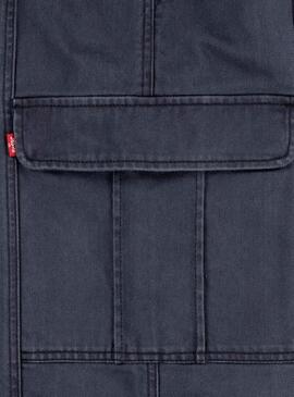 Jeans Levis 94 Baggy Cargo Nero per ragazza