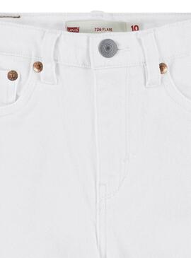 Jeans Levis 726 Flare Bianco per ragazza