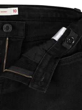 Jeans Levis 710 Nero Super Skinny per ragazza