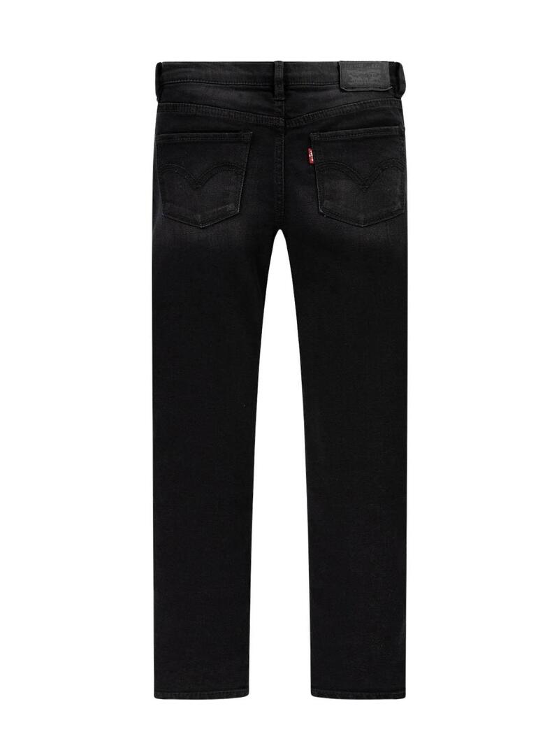 Jeans Levis 710 Nero Super Skinny per ragazza