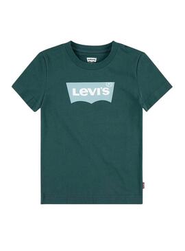 Maglietta Levis Batwing verde per bambino