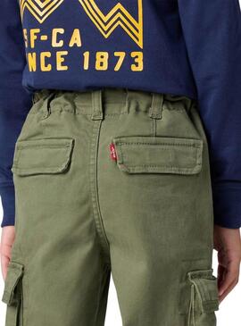 Pantaloni Levis Cargo Traditional Verde per ragazzo