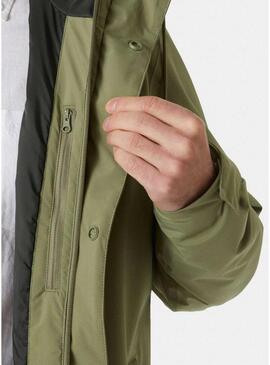 Impermeabile Helly Hansen Munich Verde per uomo