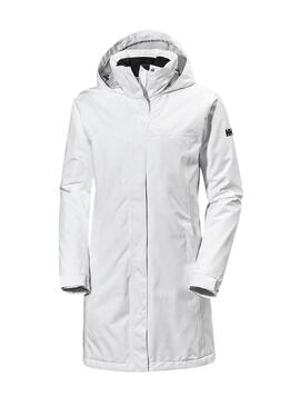 Impermeabile Lungo Helly Hansen Aden Bianco per donna