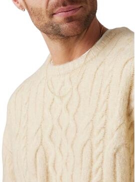 Maglione Levis Battery Collo Giro per uomo Beige