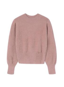 Maglia Cropped Mayoral Pelliccia Rosa per ragazza