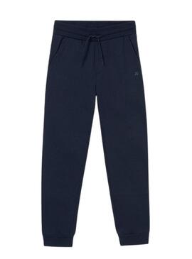 Pantaloni Mayoral Basic In Pile Blu Marino per ragazzo