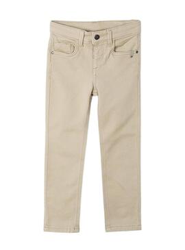 Pantaloni Mayoral Soft Slim Beige per ragazzo