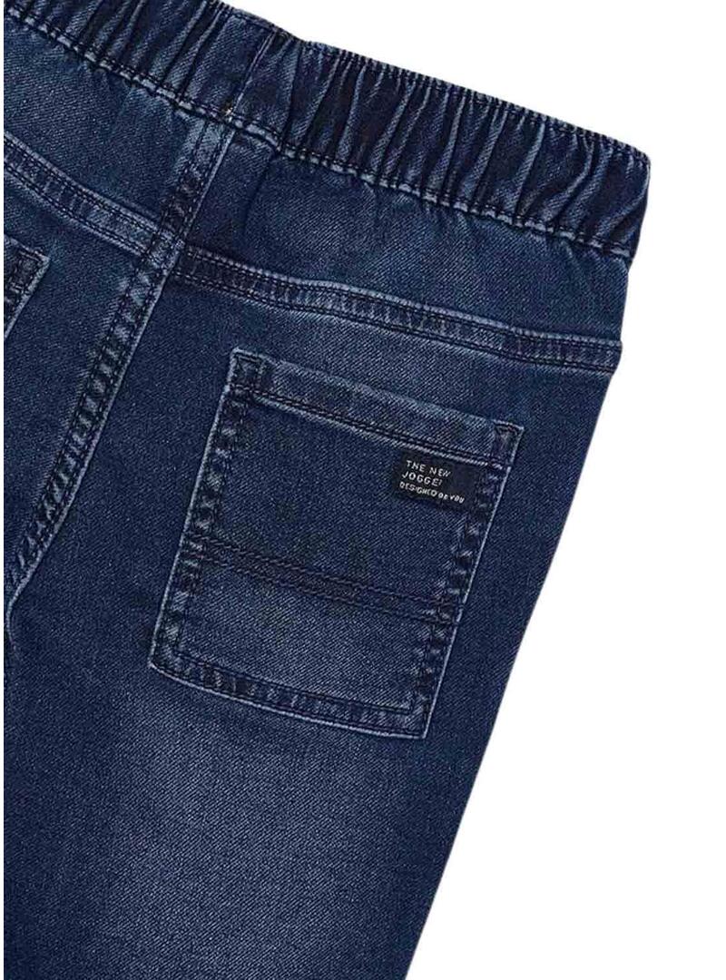 Pantaloni Mayoral Jogger Denim Scuro per ragazzo