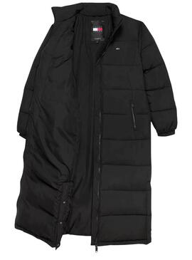 Cappotto Tommy Jeans Maxi Puffer nero per donna