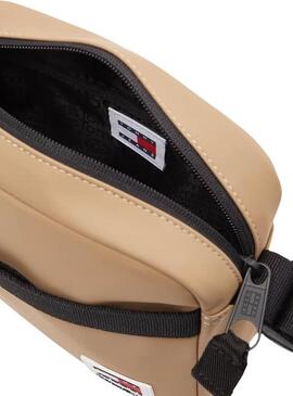 Borsa Tommy Jeans Daily Reporter color cammello per uomo