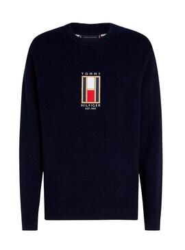 Maglione Tommy Hilfiger Lux blu scuro per uomo