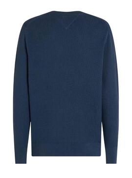 Maglia Tommy Hilfiger Structure Blu per uomo